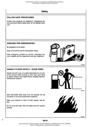 Hitachi EX200-2 excavator manual Preview image 3