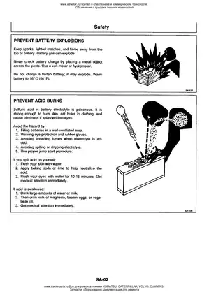 Hitachi EX200-2 excavator manual Preview image 4