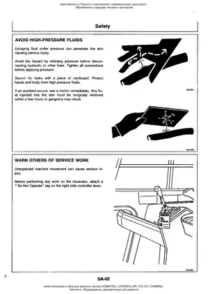 Hitachi EX200-2 excavator manual Preview image 5