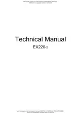1990–1998 Hitachi EX220-2 / EX220LC-2 Excavator Service Manual (P/N T01-01–01) – preview page 1