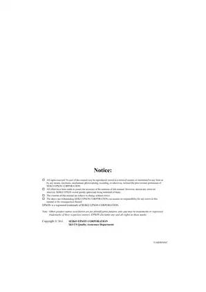 Epson Stylus SX230/SX235/SX430/SX440 Series Service Manual Preview image 2
