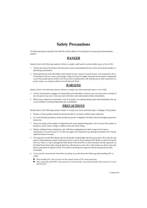 Epson Stylus SX230/SX235/SX430/SX440 Series Service Manual Preview image 3