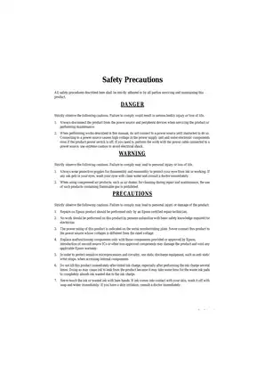Epson WorkForce 635/620/60 Series Service Manual - Comprehensive Repair Guide Preview image 2