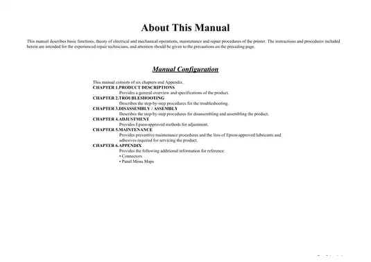 Epson Stylus Pro 4900/4910 Printer Service Manual Preview image 3