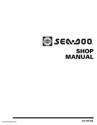 1997 Sea-Doo SP, SPX, GS, GSI, GSX, GTS, GTI, GTX, XP, HX shop manual manual page 2 preview Bombardier 1997 Sea-Doo SP, SPX, GS, GSI, GSX, GTS, GTI, GTX, XP, HX shop manual manual preview page 2 - thumbnail