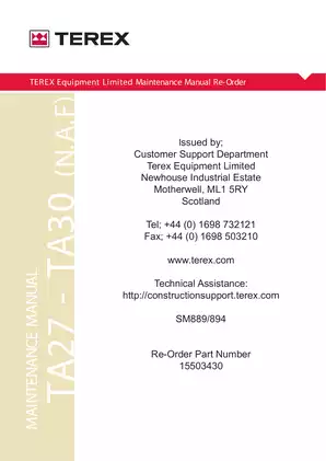 Terex Transmission and Maintenance Manual - Comprehensive Guide Preview image 3