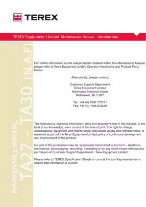 Terex Transmission and Maintenance Manual - Comprehensive Guide Preview image 5