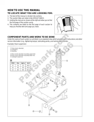 2002-2009 Suzuki LT-F250 Ozark ATV service manual Preview image 4