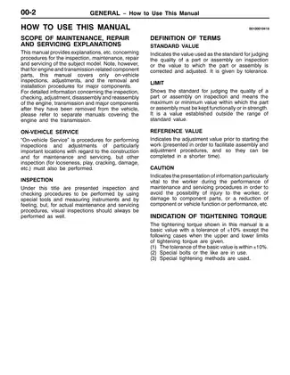 1999-2002 Mitsubishi Montero Sport service manual Preview image 3