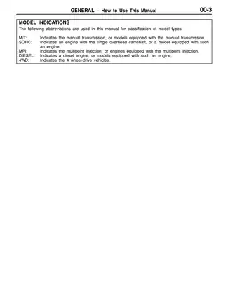 1999-2002 Mitsubishi Montero Sport service manual Preview image 4