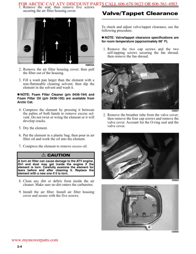 2006 Arctic Cat Y-6 / Y-12 Youth ATV Factory Service Manual (P/N 0638-165)