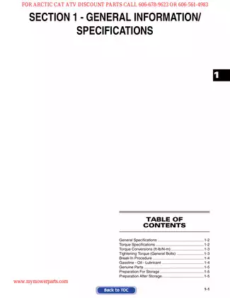 2008 Arctic Cat 366 ATV Service Manual - Comprehensive Repair and Maintenance Guide Preview image 3