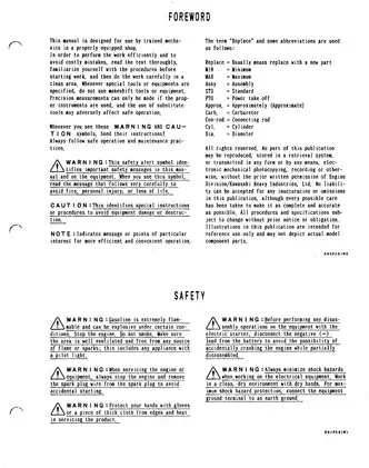 Kawasaki FC150V Engine Manual - Comprehensive Workshop Guide manual page 5 preview Kawasaki Kawasaki FC150V Engine Manual - Comprehensive Workshop Guide manual preview page 5 - thumbnail