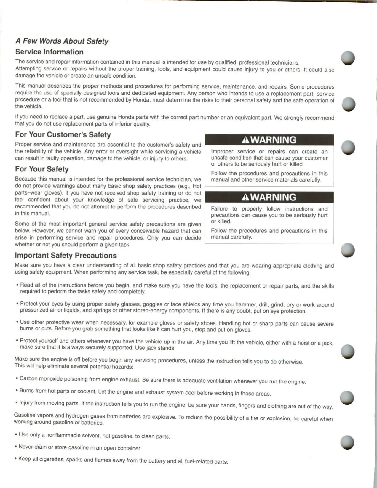 Honda CRF250X Service Manual (2004-2009) - Comprehensive Guide for Mechanics Preview image 2