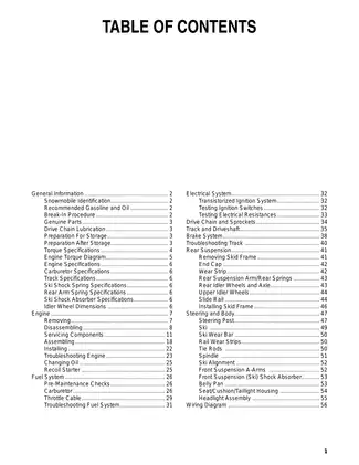 Yamaha SRX120 Snowmobile Service Manual (2013 Model) Preview image 3