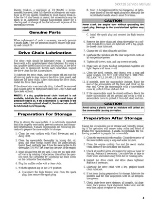 Yamaha SRX120 Snowmobile Service Manual (2013 Model) Preview image 5