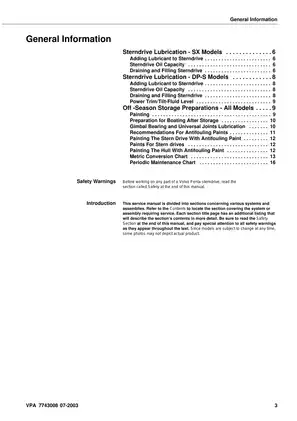 Volvo Penta Stern Drive SX-DP-S sterndrive workshop manual Preview image 5