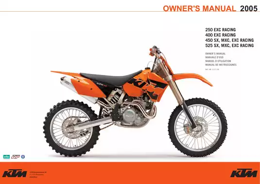 KTM Motorcycle Repair Manual (2000-2005) – Comprehensive Guide to Maintenance and Repair Preview image 2