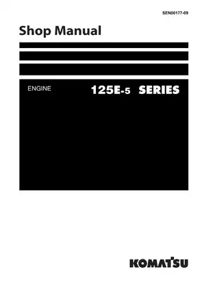 Komatsu 125E-5 series SAA6D125E-5 engine shop manual Preview image 1