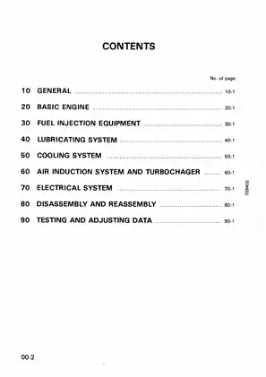 Komatsu 72-2, 75-2, 78-1, 84-2 series engine 3D72-2, 3D75-2, 3D78-1, 3D84-2, 3D84N-2, 4D84-2 shop manual Preview image 2