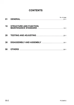 Komatsu PC78MR-6 midi excavator shop manual Preview image 2