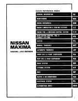 1994 Nissan Maxima J30 Series Service Manual (SM4E-0J30U0) – preview page 1