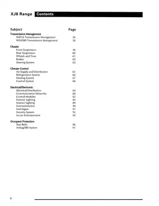 1998 Jaguar XJ8 repair manual Preview image 5