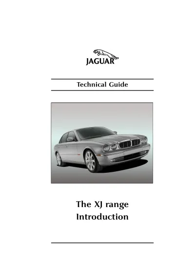 2004–2005 Jaguar XJ Technical Guide Service Manual (P/N JJM 18 15 21/40)
