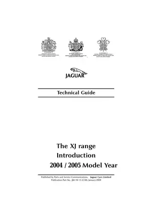 2004-2005 Jaguar XJ technical guide Preview image 3