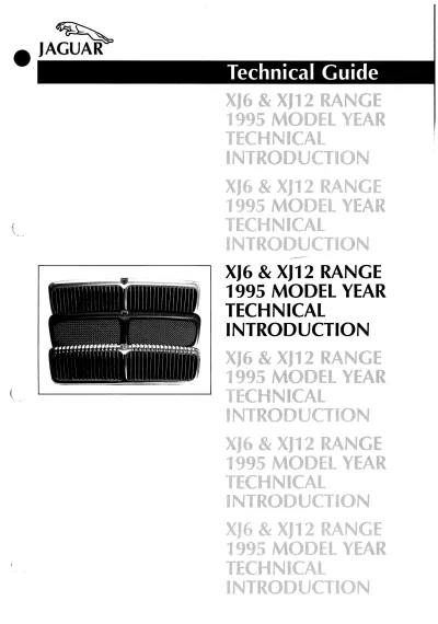 1995–1997 Jaguar XJ6 & XJ12 Service Manual (P/N JJM 10 15 12/50)