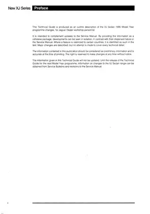 1995 Jaguar XJ6 & XJ12 Technical Guide - Detailed Service Manual Preview image 3