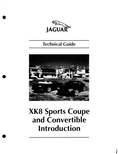 Jaguar XK8 1996–2001 Technical Guide Collection — 3 Factory Publications, 218-Page PDF (P/N JJM 18 15 14/70)