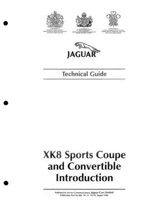 Jaguar XK8 Technical Guide & Service Manual (1996-2001) Preview image 2