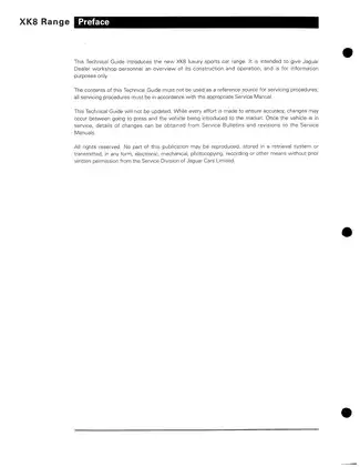 Jaguar XK8 Technical Guide & Service Manual (1996-2001) Preview image 3