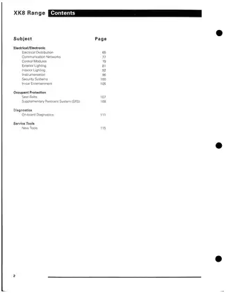Jaguar XK8 Technical Guide & Service Manual (1996-2001) Preview image 5