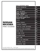 1998 Nissan Maxima GXE, SE, and GLE A32 Service Manual – preview page 1