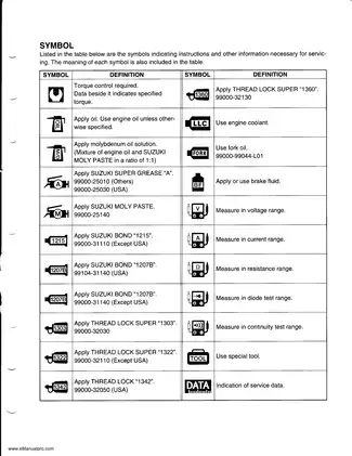 Suzuki GSX-R1000 Service Manual - Comprehensive Guide for 2003 Models Preview image 4