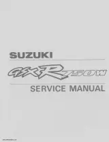 1993–1995 Suzuki GSX-R750W, WP, WR, WS Service Manual – preview page 1