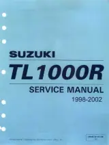 1998–2002 Suzuki TL1000RW, TL1000RX, TL1000RY, TL1000RK1, TL1000RK2 Service Manual (P/N 99500-39170-03E) – preview page 1