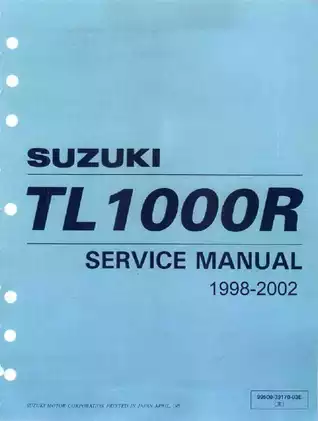 Suzuki TL1000R Service Manual (1998-2002) - Comprehensive Repair Guide Preview image 2