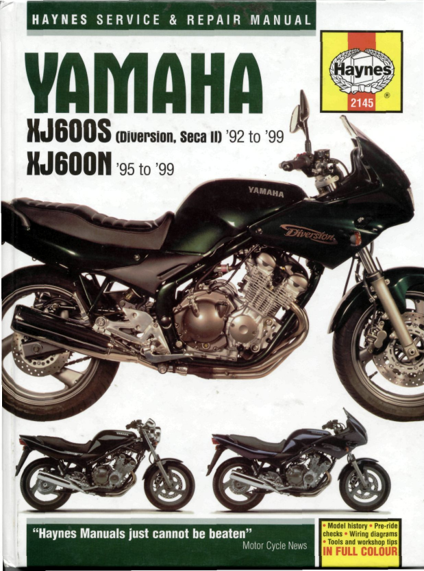 1992-1999 Yamaha XJ600 N, XJ600S Diversion service, repair manual Preview image 1