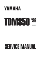 1996–1999 Yamaha TDM850 Service Manual (P/N 4TX-AE1) – preview page 1