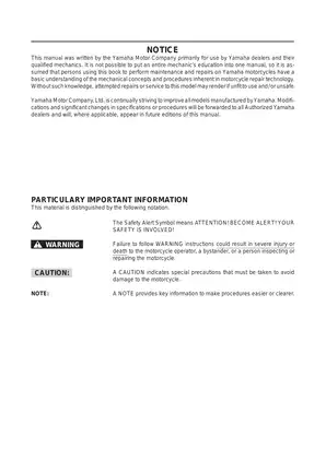 Yamaha TDM850 Service Manual - Comprehensive Guide for Maintenance and Repairs Preview image 2