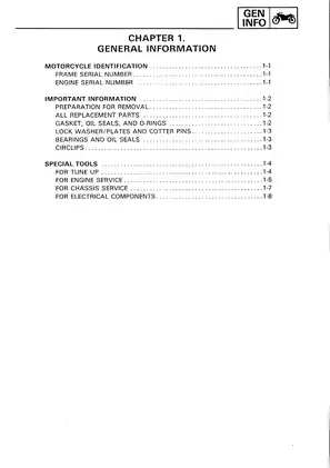 Yamaha XTZ750 Service Manual - Comprehensive Guide for 4-Stroke Motorcycle Maintenance Preview image 2