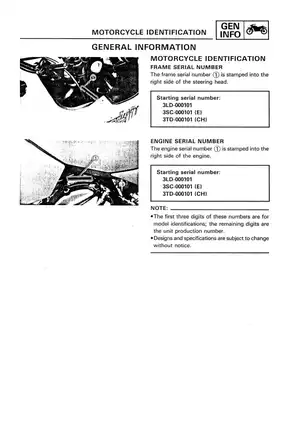 Yamaha XTZ750 Service Manual - Comprehensive Guide for 4-Stroke Motorcycle Maintenance Preview image 3