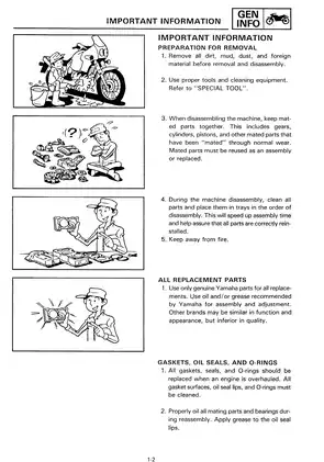 1989-1997 Yamaha XTZ750 Super Tenere manual Preview image 4