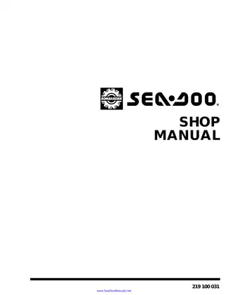 1996 Bombardier SP 5876, SPX 5877, SPI 5878, GTS 5817, GTI 5865/5866, XP 5858, HX 5881, GSX 5620, GTX 5640 Sea-Doo shop manual Preview image 2