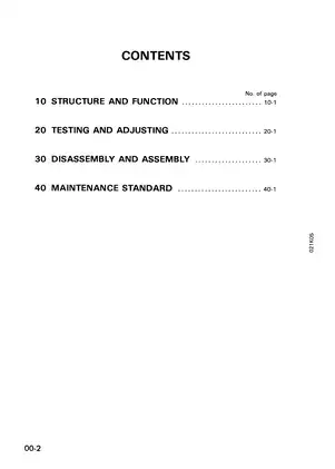 Komatsu PC150-5 excavator shop manual Preview image 2