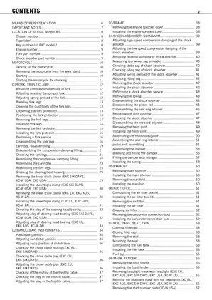 2009 KTM EXC Series Repair Manual Preview image 4