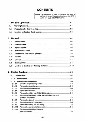 Yanmar Marine Diesel Engine Service Manual - 6LP Series Preview image 5